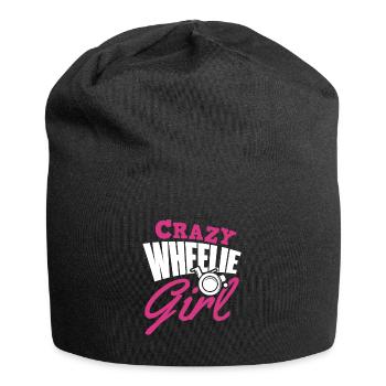 Rollstuhl Mädchen - Jersey-Beanie - Schwarz - Vorne