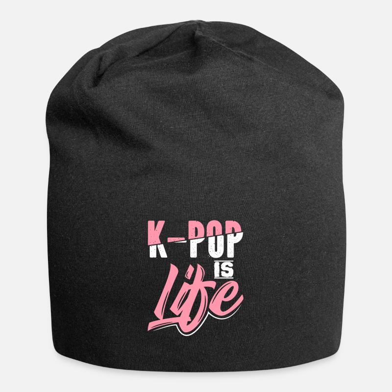 K-Pop - Bonnet en jersey - noir