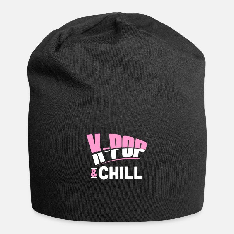 K-Pop - Bonnet en jersey - noir
