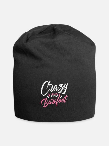 Barfuß - Jersey-Beanie - Schwarz