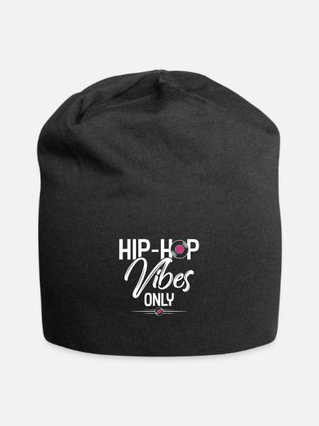 Hip hop - Bonnet en jersey - noir