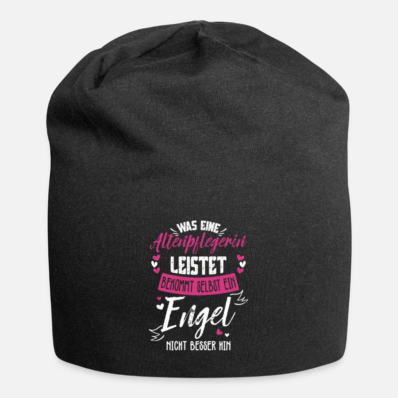 Altenpflegerin - Jersey-Beanie - Schwarz