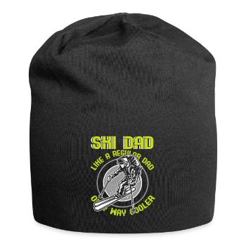 Cool Ski Dad Skier Funny Skiing Father's Day Gift - Jersey-Beanie - Schwarz - Vorne