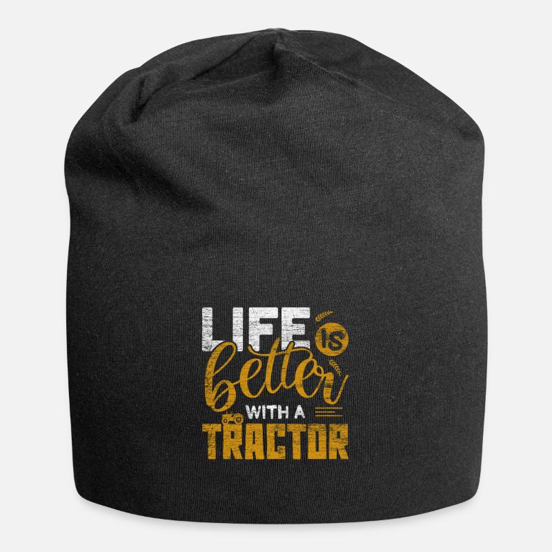 tractor - Jersey Beanie - black
