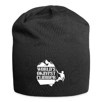 Cadeau de fan d'escalade d'escalade au monde - Bonnet en jersey - noir - Devant
