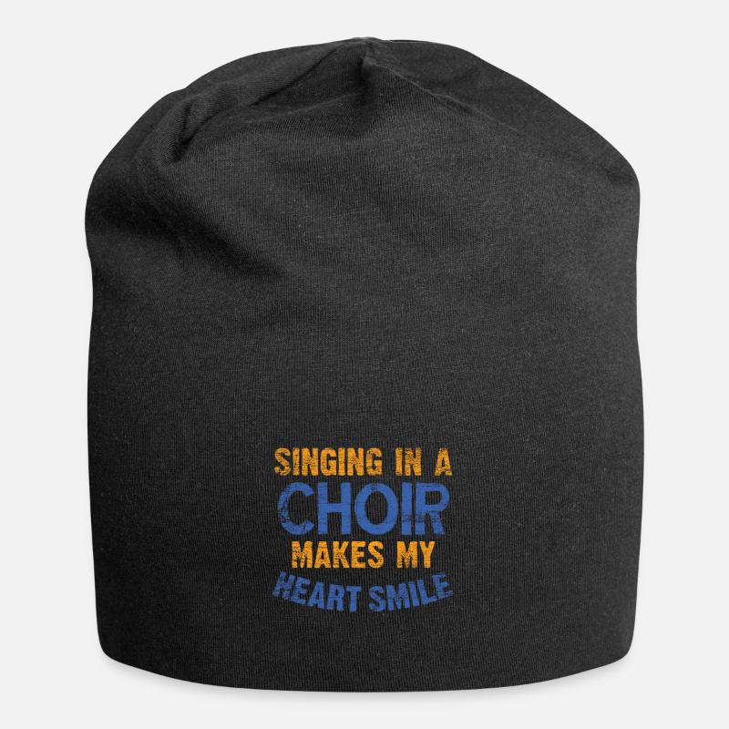 Choir singing - Jersey Beanie - black