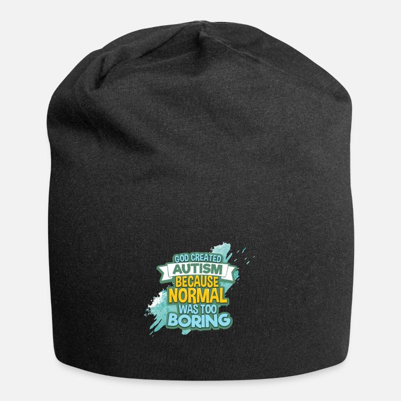 Autismus - Jersey-Beanie - Schwarz