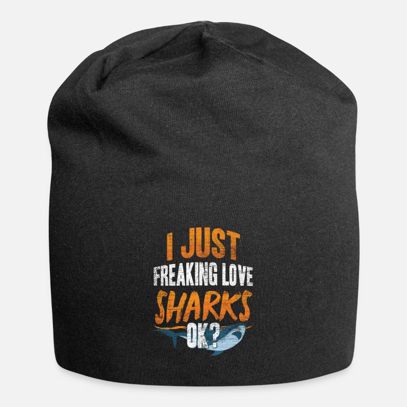 Hai - Jersey-Beanie - Schwarz