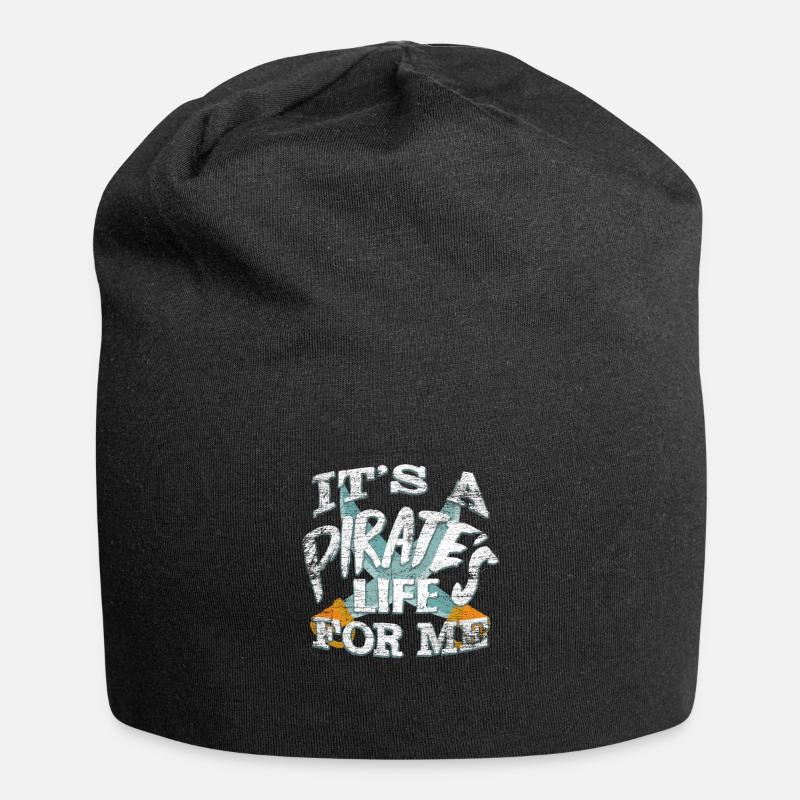 pirate - Jersey Beanie - black