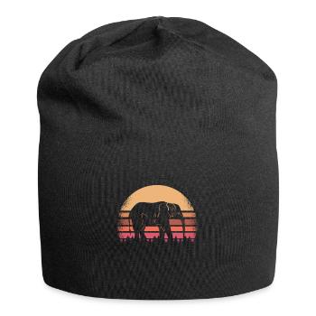 Elefant - Jersey-Beanie - Schwarz - Vorne