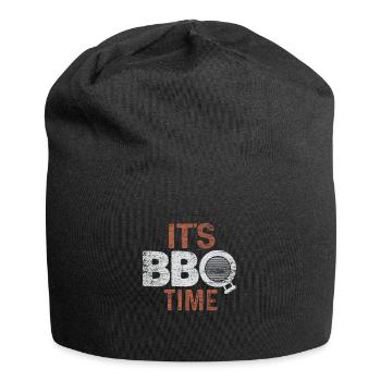 Grillen BBQ - Jersey-Beanie - Schwarz - Vorne