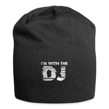 Soirée DJ - Bonnet en jersey - noir - Devant