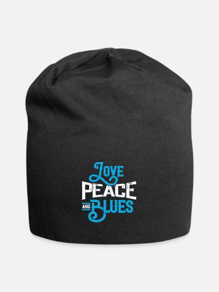 Blues - Jersey-Beanie - Schwarz