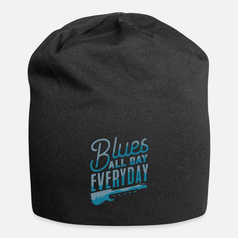 Blues - Jersey-Beanie - Schwarz