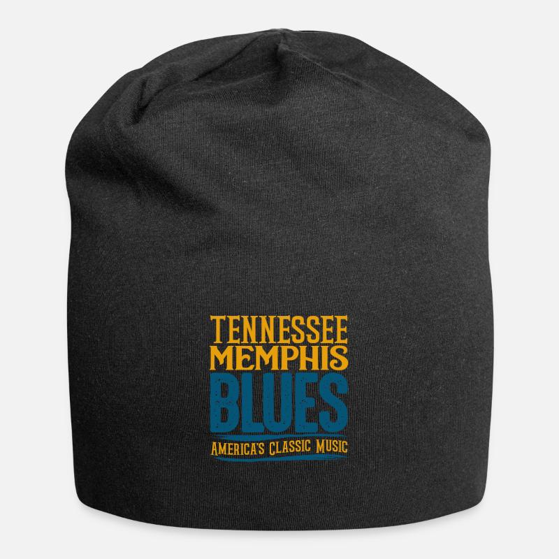 Blues - Jersey-Beanie - Schwarz