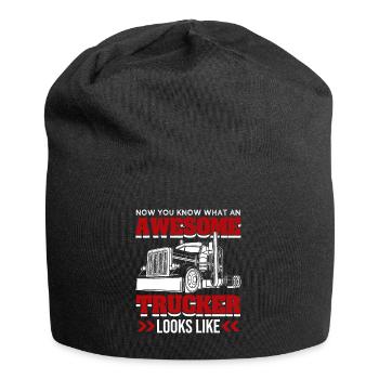 Camionneur génial - Bonnet en jersey - noir - Devant