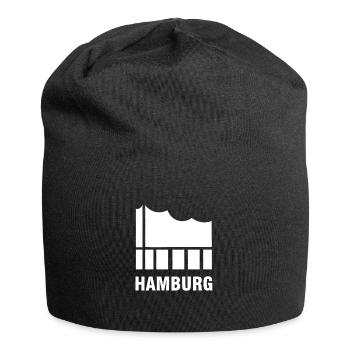 The concert hall of the Elbphilharmonie - Jersey Beanie - black - Front