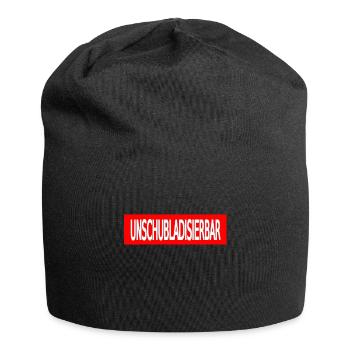 unschubladisierbar weiss - Jersey-Beanie - Schwarz - Vorne