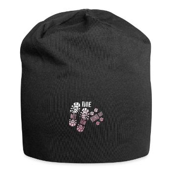 The dog goes funny gift dogs - Jersey Beanie - black - Front