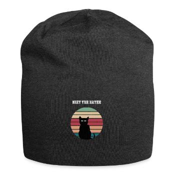 Miet the Katze Mietzekatze - Jersey-Beanie - Anthrazit - Vorne