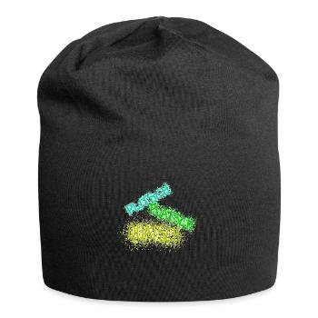 plitsch platsch quatsch hell - Jersey-Beanie - Schwarz - Vorne