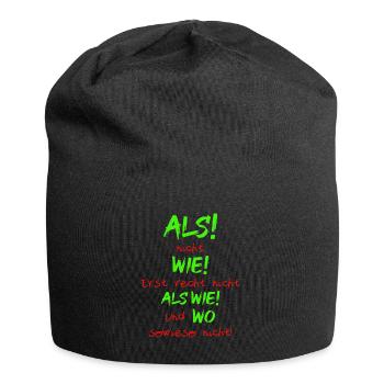 Grammatik Deutsch Lehrer - Jersey-Beanie - Schwarz - Vorne