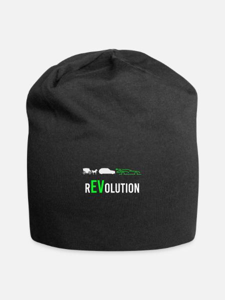 Elektroauto elektro Auto eauto rEVolution - Jersey-Beanie - Schwarz