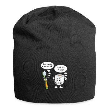 Zahnbürste Klopapier Ich hasse meinen Job - Jersey-Beanie - Schwarz - Vorne