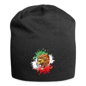 persian flag iran lion - Jersey Beanie - black - Front
