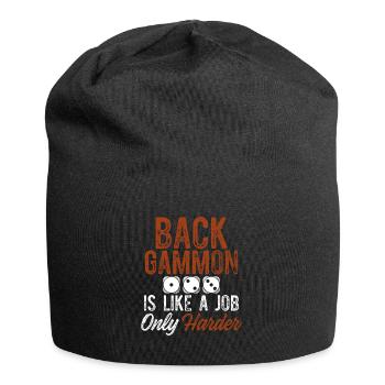 backgammon job - Bonnet en jersey - noir - Devant