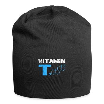 Testosteron Testo Bodybuilding Fitnessstudio Gym - Jersey-Beanie - Schwarz - Vorne