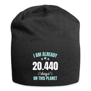 Déjà 20440 Jours sur Cette Planète 56ème Anniversaire - Bonnet en jersey - noir - Devant