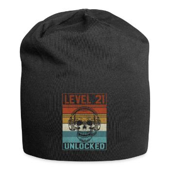 Gamer 21st Birthday - Jersey Beanie - black - Front