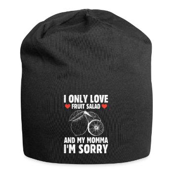 I Only Love Fruit Salad - Jersey-Beanie - Schwarz - Vorne