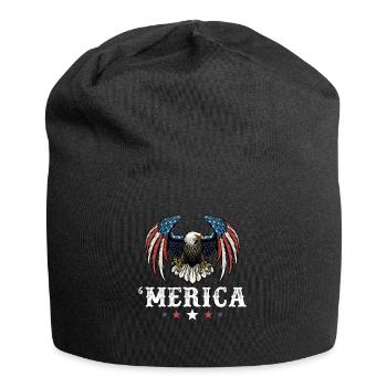 Eagle American Flag 4th of July Merica USA - Jersey-Beanie - Schwarz - Vorne