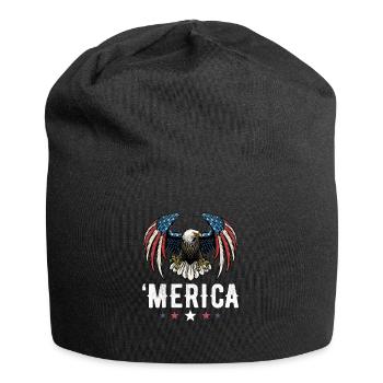 Eagle American Flag 4th of July USA Merica - Jersey-Beanie - Schwarz - Vorne