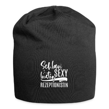 Schlau Lustig Sexy Rezeptionistin - Jersey-Beanie - Schwarz - Vorne