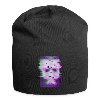 Aesthetic Girl Glitch Vaporwave Pastel Goth - Jersey Beanie - black - Front