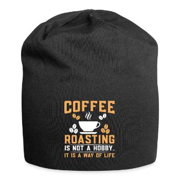 Coffee Roasting Is Not A Hobby - Jersey Beanie - black - Front