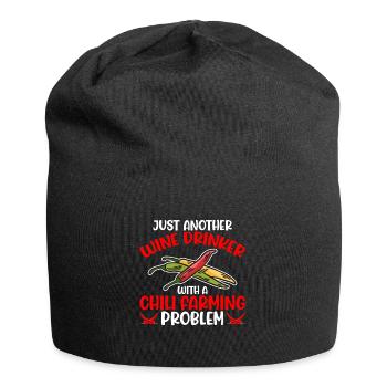 Just Another Wine Drinker Chili Farming - Jersey-Beanie - Schwarz - Vorne