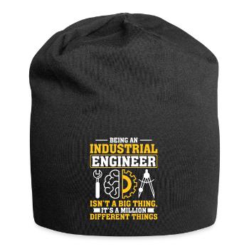 Being An Industrial Engineer - Jersey-Beanie - Schwarz - Vorne