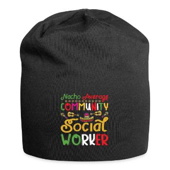 Nacho Average Community Social Worker - Jersey Beanie - black - Front