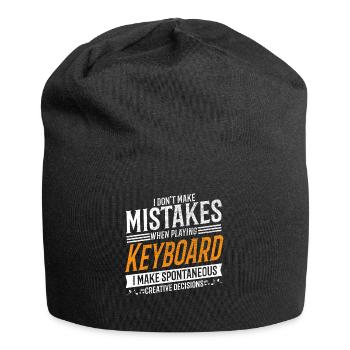 Keyboard Music Lovers Creative Keyboard Player - Jersey Beanie - black - Front