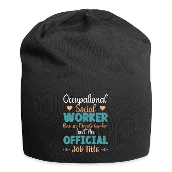 Occupational Social Worker - Jersey-Beanie - Schwarz - Vorne