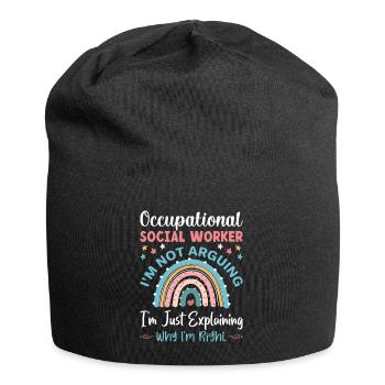 Occupational Worker I Am Not Arguing - Jersey-Beanie - Schwarz - Vorne