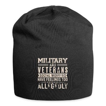 Travailleurs sociaux militaires et vétérans - Bonnet en jersey - noir - Devant
