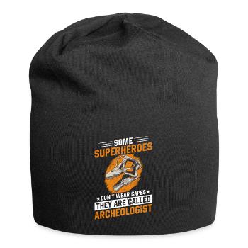 Archaeology Job Profession Work Archaeologist - Jersey Beanie - black - Front
