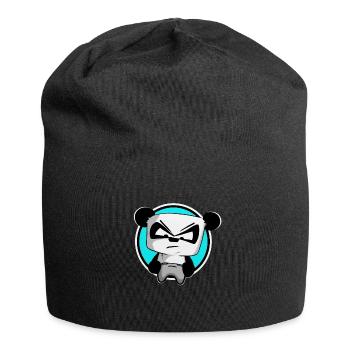funny gaming panda PEW PEW gamer gambler - Jersey Beanie - black - Front