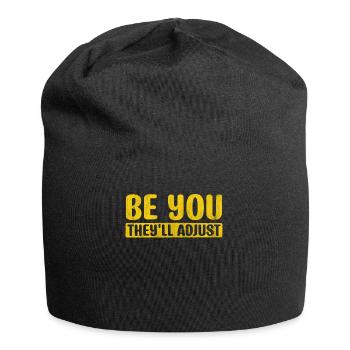 Motivate Inspire Encouragement Positivity Slogan - Jersey Beanie - black - Front