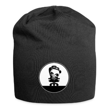 Cute Gaming Panda, PEW PEW, Nerd, Gamer, Gaming - Jersey Beanie - black - Front
